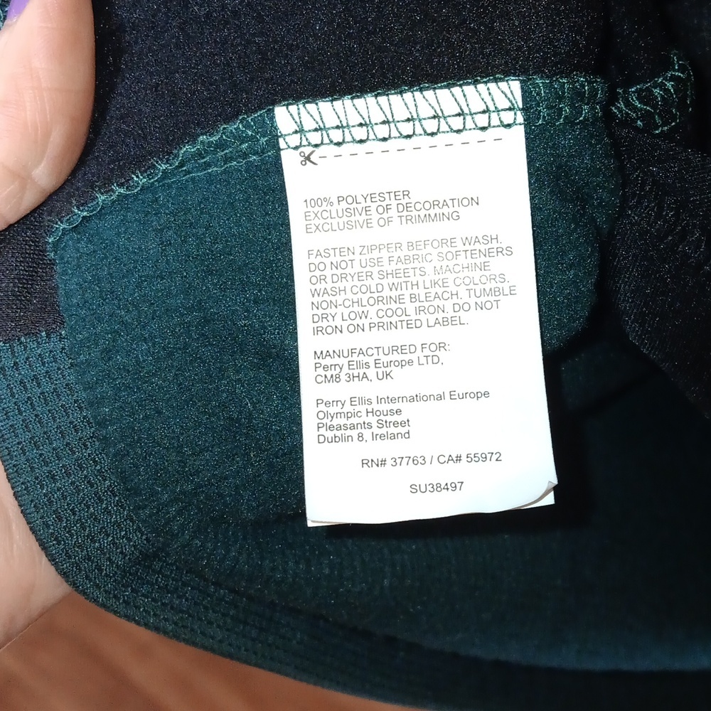 PGA Tour Golf Quarter Zip Shirt L Green Black - Picture 8 of 8